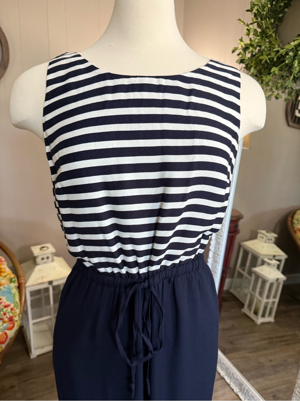 Talbots Striped Sleeveless Jumpsuit — image 5 of 8